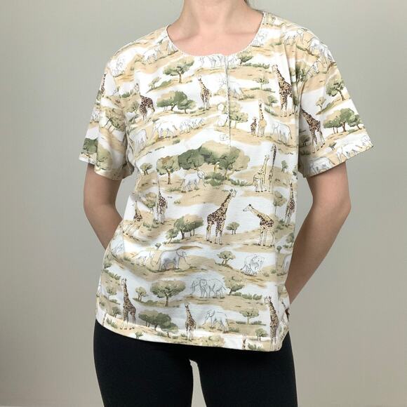 Vintage Palm Harbour Safari Shirt Top - Picture 1 of 6